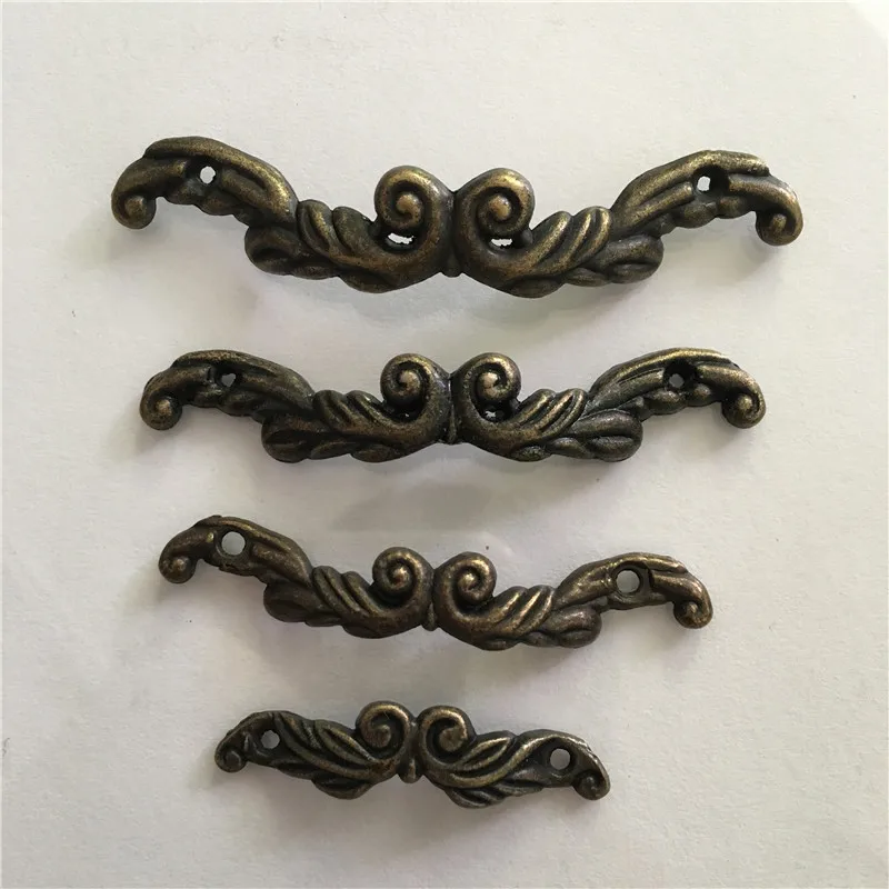 

Zinc Alloy Eyebrows Drawer Handle,Vintage Wooden Box,Cabinet,Storage Box Handle Accessories Gift,Bronze Tone Color,2Pcs 45~85mm