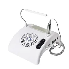 3 в 1 Электрический сверлильный станок для ногтей пылесборник для ногтей вакуумный светодиодный светильник с 30000RRM наконечником и сверлами