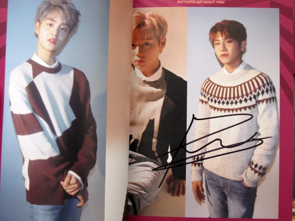 Подписанный WANNA ONE с автографом mini1st следующий альбом 1-1 = 0 K-POP CD+ photobook 112017