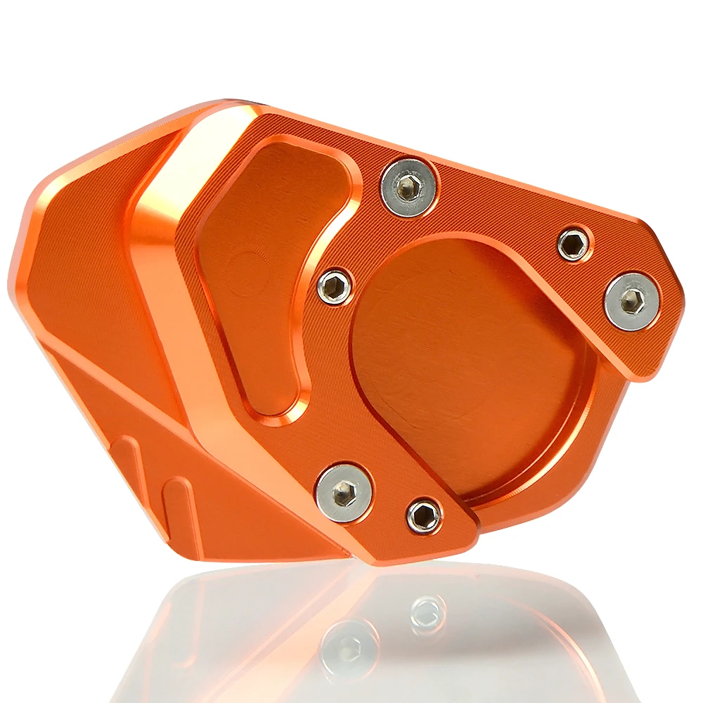 CNC алюминиевая мотоциклетная боковая подставка увеличитель пластина подножка увеличенная ножная полка для KTM DUKE 125 200 250 390 RC 125 200 250 390 - Цвет: orange orange