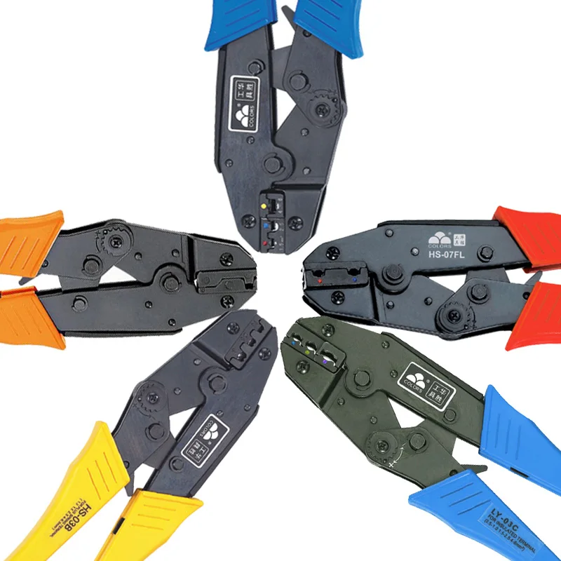 

0.5-6.0mm2 / 1.0-6.0mm2 / 0.5-2.5mm2 / 4.8-6.3mm2 Ratchet Crimping Tool Insulated Terminals Crimping Tool For Plier Crimper