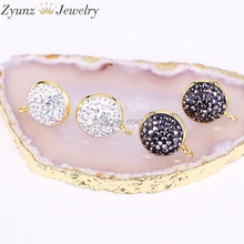 20 пар ZYZ299-3823 14 мм круглой формы серьги шпильки, серьги фианиты аксессуары, для изготовления ювелирных изделий