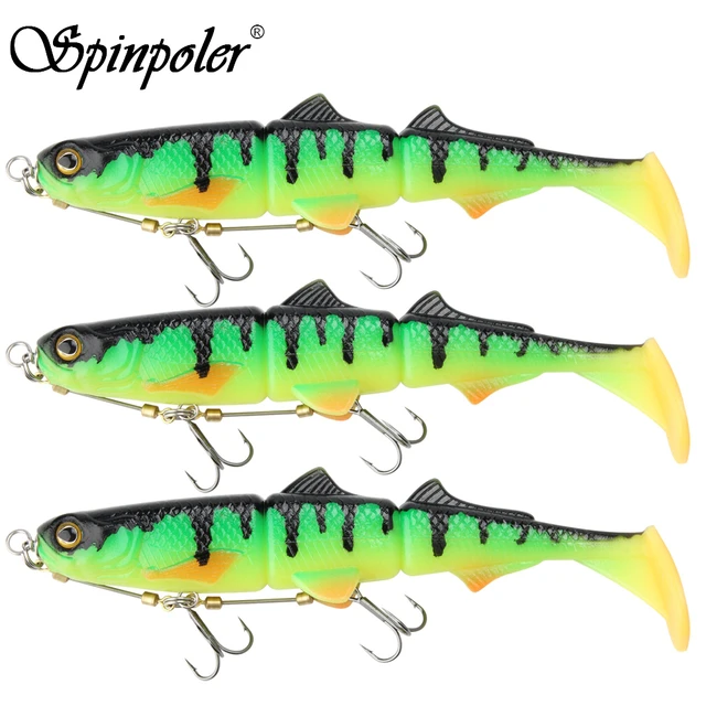 Spinpoler Easy Shiner Fishing Lure Soft Lure Jig Bait Shad Bass Pike Set  Leurre Souple Black Minnow Saltwater Jigging Tackle