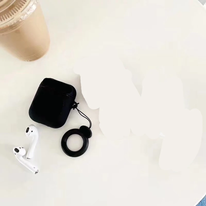 Прямая Airpod крышка бренда логотип спортивный человек - Цвет: Black Airpod Chap