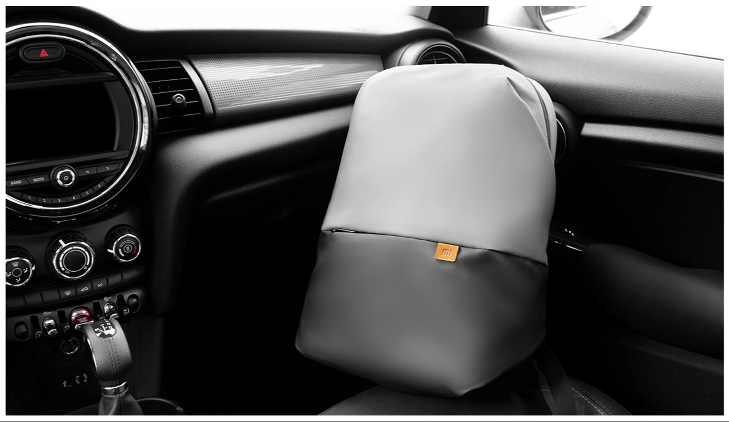 Новейший Xiaomi Простой повседневный рюкзак 20L большой емкости супер легкий инновационный водонепроницаемый боковые карманы рюкзак для ноутбука