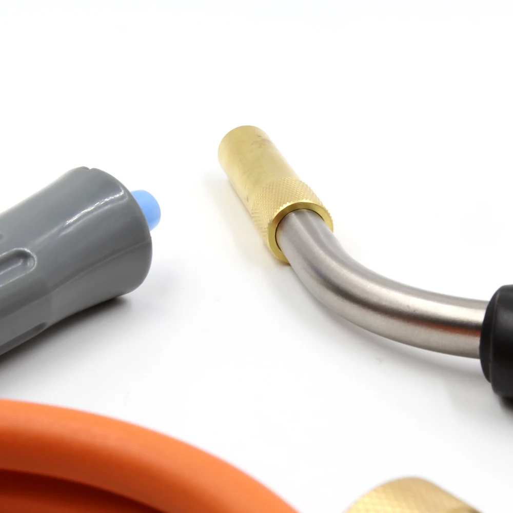 

Hot Mapp Welding Propane Torch with Self Ignition Trigger and 1.5m Hose Fit for BBQ Food Heating Jewelry Soldering