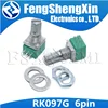 10pcs/lot RK097G 6Pin 5K 10K 20K 50K 100K B5K with a switch audio shaft 15mm amplifier sealing potentiometer ► Photo 1/2