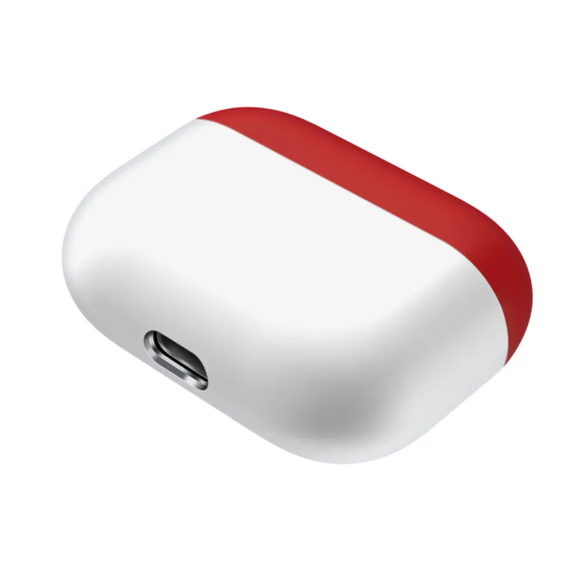 6 Для Airpods Pro Чехол мягкий силиконовый двухцветный жидкий ТПУ защитный чехол для Airpods Air Pods Pro - Цвет: 6