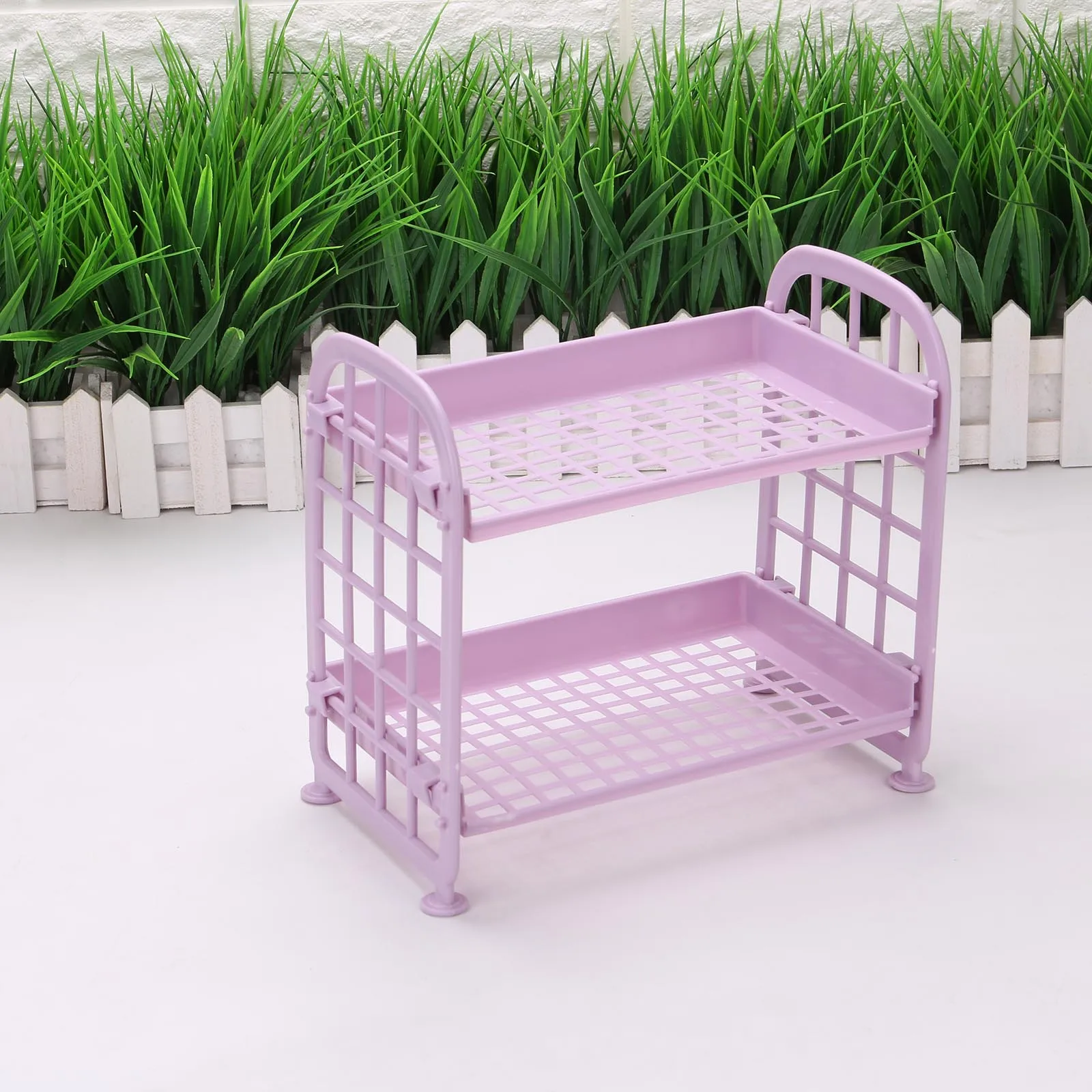 2-Tier Shelf-Holder Organizer Storage-Rack Bathroom-Accessories Cosmetics Hollow-Shelf