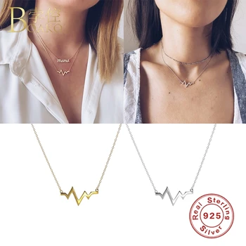 

2020 Minimalist Genuine 925 Sterling Silver Pendant Choker Necklace For Women Minimalist Jewelry Collares Souvenir Accessories
