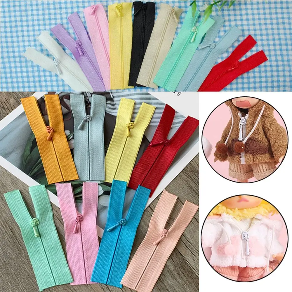 5pcs/set Mini Zipper Doll Clothing Zipper DIY Handmade Sewing