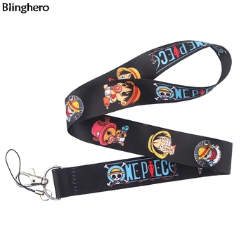 

10pcs/lot Blinghero One Piece Lanyards Anime Lanyard For Keys Phone Cool ID Card Holder Gift Neck Strap Unisex Accessory BH0379