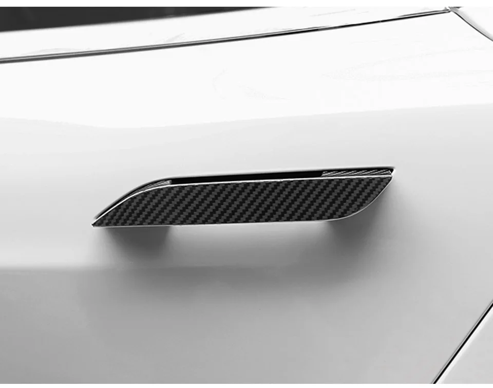 Крышка ручки для автомобиля tesla модель s tesla модель s tesla автомобильные аксессуары tesla модель s углеродное волокно внешний вид