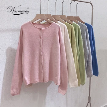 

Plus size Button Casual Cardigan Women 2020 Spring Autumn Long Sleeve Sweet Korean Oversized Sweater C-007