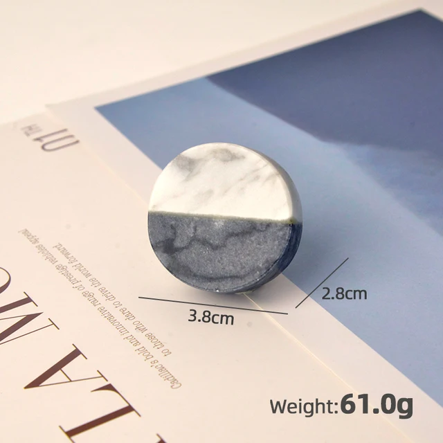 Brass Marble Wood Furniture Handles Stylish Kitchen Cabinet Pulls Knobs Drawer Door Handles and Knobs Decoration D