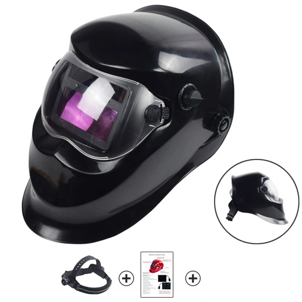 Welding Mask Helmet Grinding Protecter Lens Solar Electric Face Protection Tool Cap Automatic Dimming