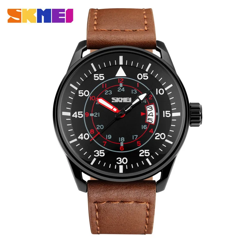 

Skmei 9113 Fashion Waterproof MEN'S Watch Business Casual Large Plate-Style Quartz Trend MEN'S Watch