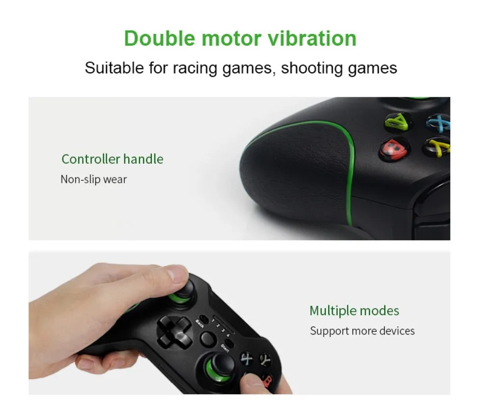 Беспроводной геймпад с приемником 2,4G, игровой контроллер для Xbox One, Xboxone, джойстик, ПК, android, телефоны, геймпады, джойстик