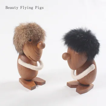 

Nordic Danish style optimist practical gift toys solid wood handmade crafts ornaments small hair ornaments free shipping