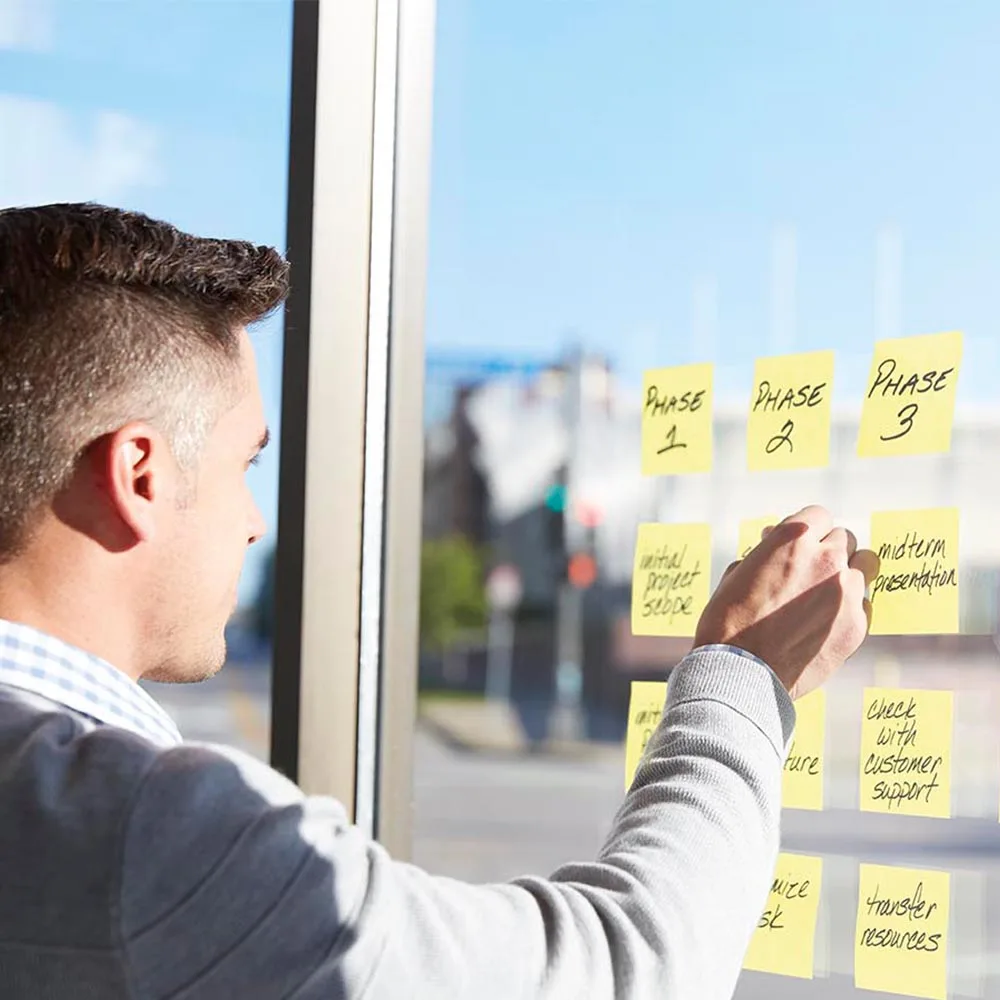 3M Блок стикеров Post it Classic канареечно желтый цвет 76 х мм 100 листов (R330)|Стикеры| |