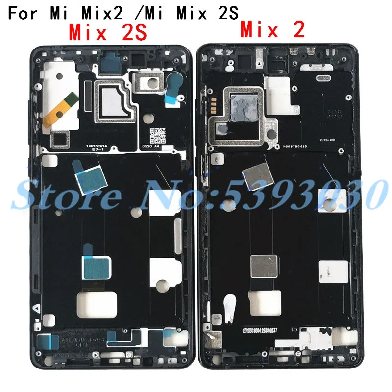 Для Xiaomi mi Mix 2 mi x2/для Xiaomi mi Mix 2S mi x2S передний корпус шасси пластина ободок ЖК-дисплея Лицевая панель рамка+ боковые клавиши