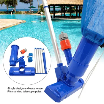 

1set Hot Spring Jet Portable Outdoor Cleaning Tool Accessories Spa Swimming With Brush Above-Ground Pool Vacuum Head Maintenance