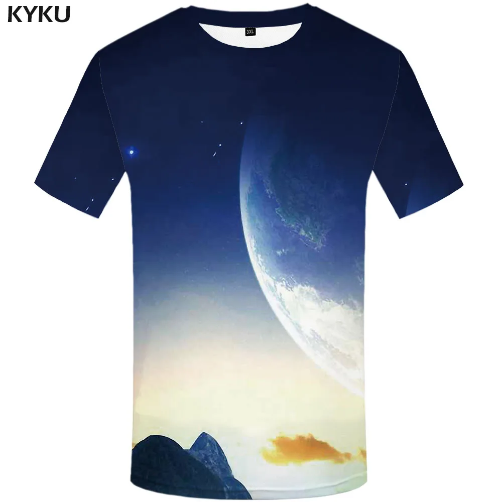 

3d Tshirt Galaxy T-shirt Men Earth T-shirts 3d Mountain Tshirts Casual Space Funny T shirts Harajuku Anime Clothes Mens Clothing