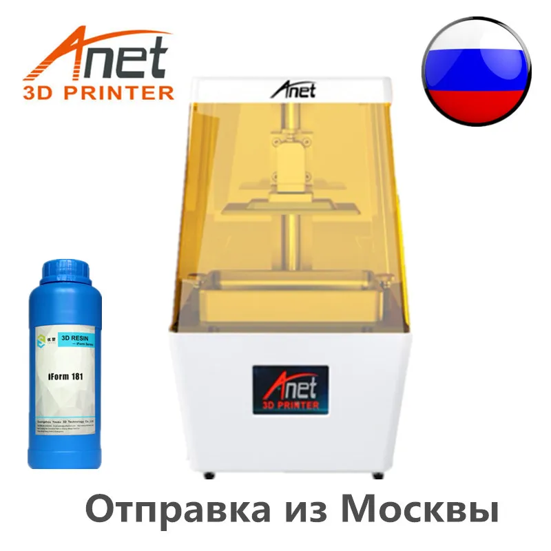 Anet N4 Высокое разрешение 3d принтер 3 5 дюймов цветной сенсорный экран