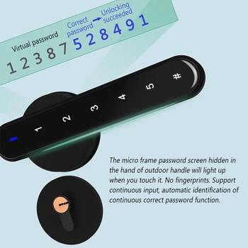 

New arrivel Indoor Fingerprint Electric Office apartment door Keyless Entry Universal safety Smart Door Lock Home