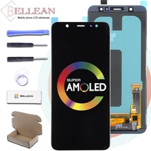 Акция Catteny A6 A605 lcd для samsung Galaxy A6 Plus lcd дисплей с кодирующий преобразователь сенсорного экрана в сборе 6," Регулируемый