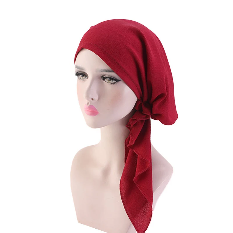 Pre-Tied Headwraps Headwear Bandana for Hair Loss ASHILISIA 3 Pieces Women Chemo Hat Turban Beanie 