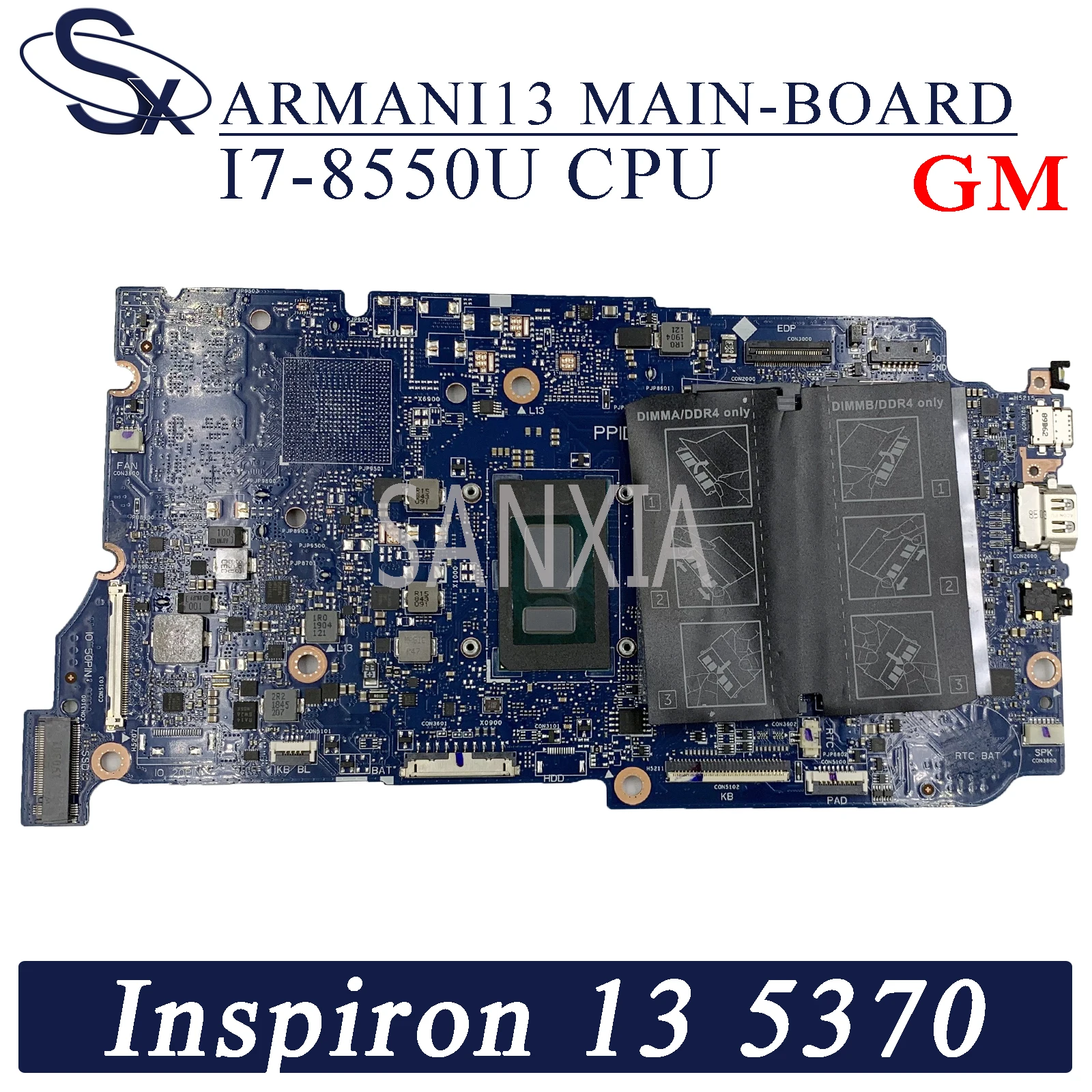 Материнская плата KEFU ARMANI13 для ноутбука Dell Inspiron 13-5370 оригинальная материнская