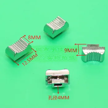 

10 Piece 12.5 * 8 * 9mm plastic plating push key cap mixer fader cap straight slide potentiometer push rod cap inner hole 4MM