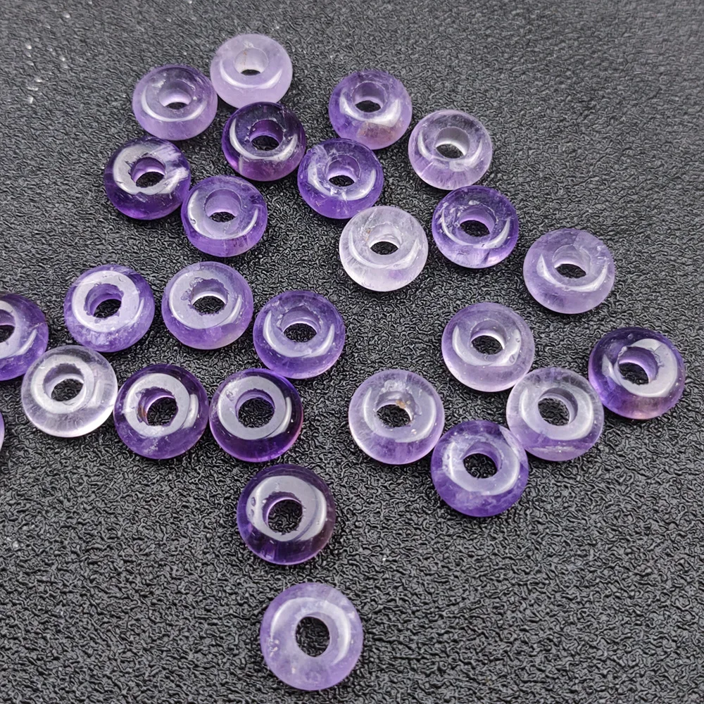 5*10mm Natural Stone Amethyst  Bead Abacus Disc Beads DIY Bracelet  Necklace Jewelry Accessories