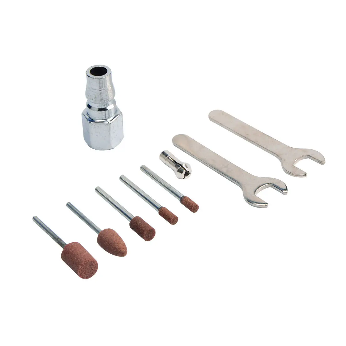 

1X Grinder+5X Grinding Head+2X Wrench+1X Connector 70000rpm Pencil Type Engraving Machine Air Micro Mold Grinding Machine