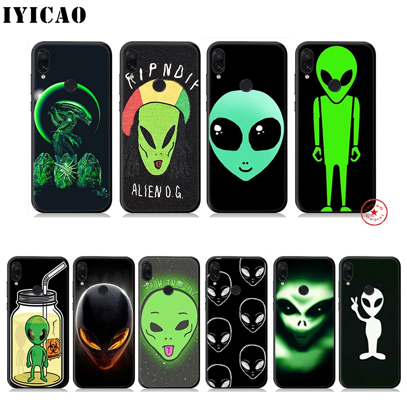 IYICAO Alien Забавный милый мягкий чехол для Xiaomi Redmi Note 8 7 6 5 Pro 5A 4X задняя силиконовая |