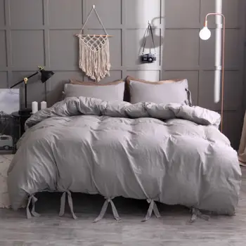 

Modern Minimalist Duvet Cover Set Luxury Bed Cover Set Solid Color Bedding Set Full Size Bedding