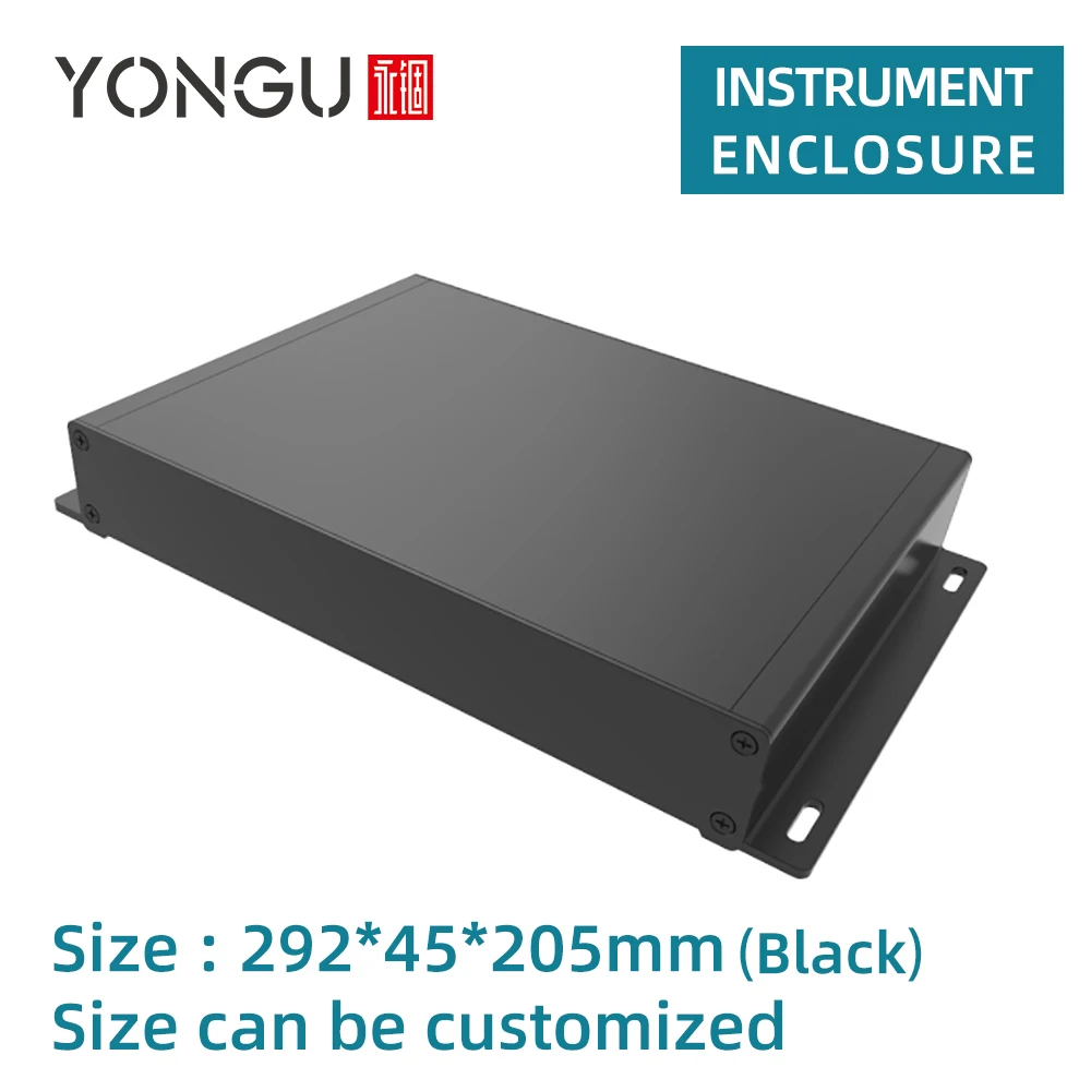 Panel de montaje en pared, sistema de carcasa para placa base de PC, caja eléctrica para proyectos, G02 carcasa de aluminio, 292x45mm