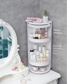 

Bathroom rack rotating suction wall type punch-free vibrating the same paragraph bathroom vanity waterproof triangle storage rac