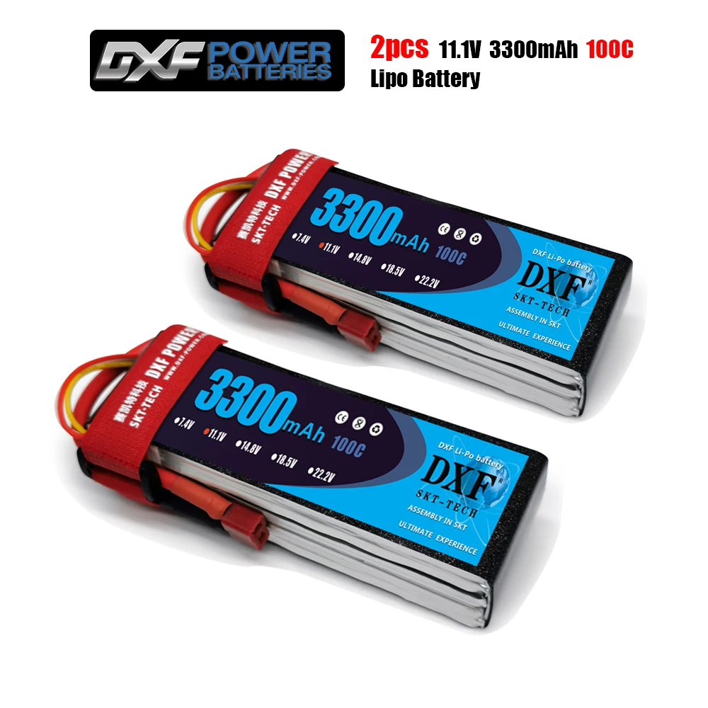 Литий-полимерный аккумулятор DXF 3300 мАч 11 1 В 100C-200C 3S XT60/DEANS/XT90/EC5 для AKKU Drone FPV