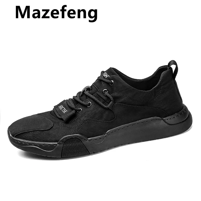 Men Canvas Shoes 2021 Summer Autumn New Fashion Solid Color Men Low High Upper Vulcanized Shoes