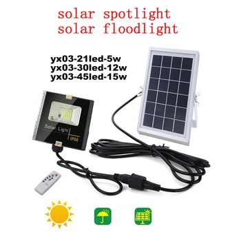 

Solar Lamp Outdoor Led Light Wall Street Garden Security Solar Powered Lampada Waterproof ip66 Decorative remote timer split mou