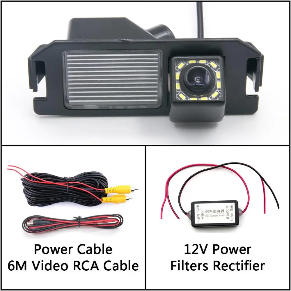 Camera With Filter 12 Светодиодный светильник заднего вида для kia plcanto Morning Rio 3 Soul MK1 MK2 Niro DE автомобильная парковочная камера заднего вида ночного видения - Название цвета: Camera With Filter