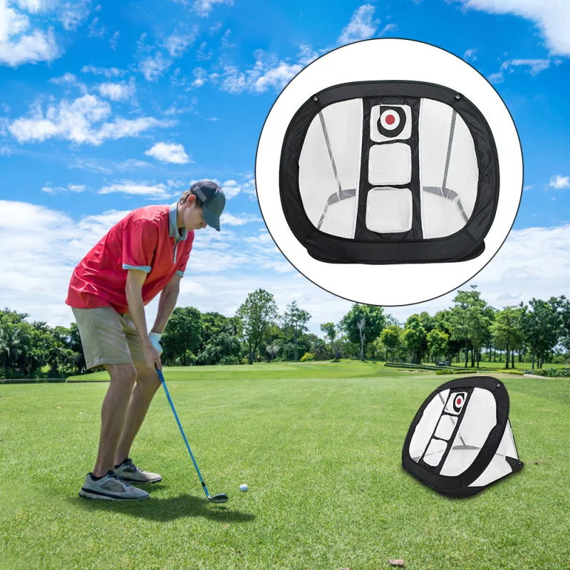 

Nylon Golf Practice Net Golf Indoor Outdoor Chipping Pitching Cages Portable Golf Practice Training Aids Mats