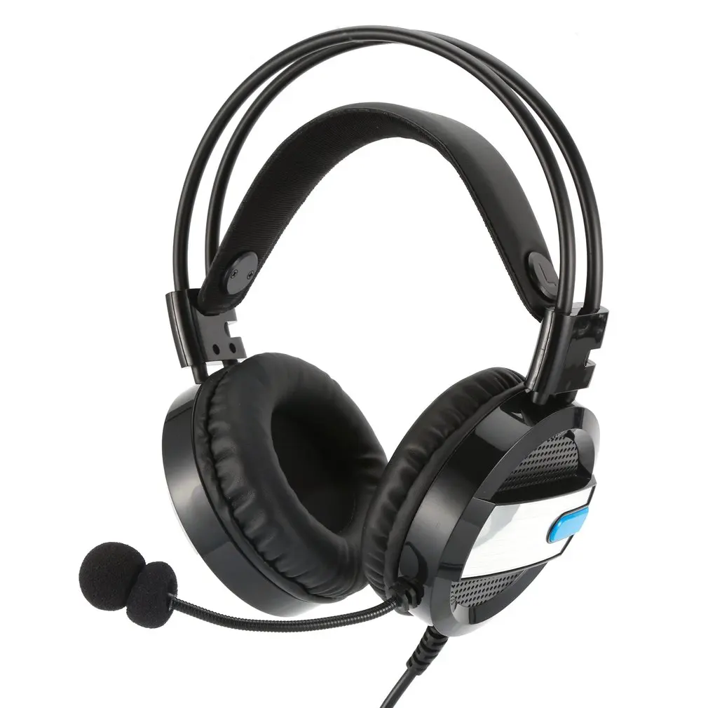 

New Wired Gaming Headset Deep Bass Game Earphone Computer Headphones with Microphone LED Light Headphones for PC Laptop Computer