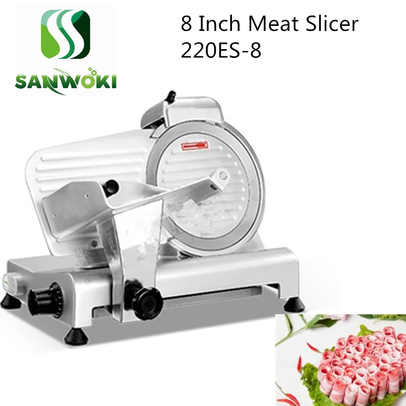 

8 inch Meat Slicer machine semi-Automatic frozen beef slicer luncheon meat slicing machine mutton cutting machine meat planer