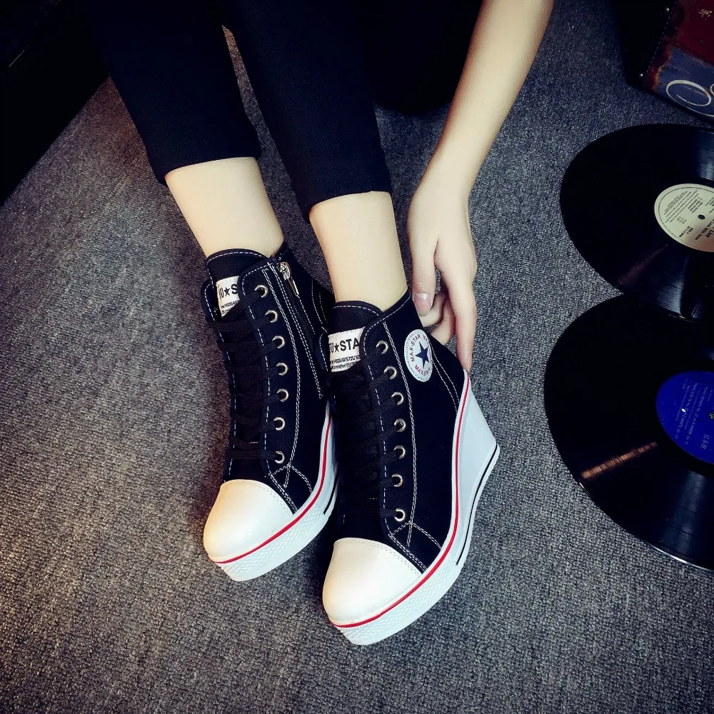 

2019 Boots Women Autumn Winter Sneakers Woman Casual Canvas Female Student Shoes Zapatillas Mujer Denim Shoes zapatos de mujer