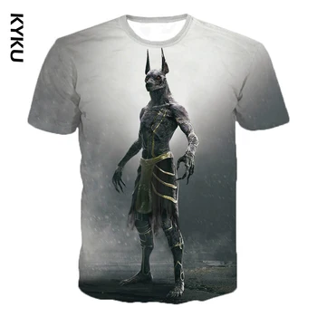 

New Retro Style Horus Ancient Horus Egyptian God Eye of Egypt Pharaoh Anubis 3d T Shirts Tees Funny Harajuku Short Sleeve
