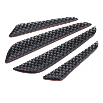 

4Pcs Carbon Fiber Car Door Edge Guard Strip Scratch Protector Anti-Collision Trim Strip Molding Crash Sticker