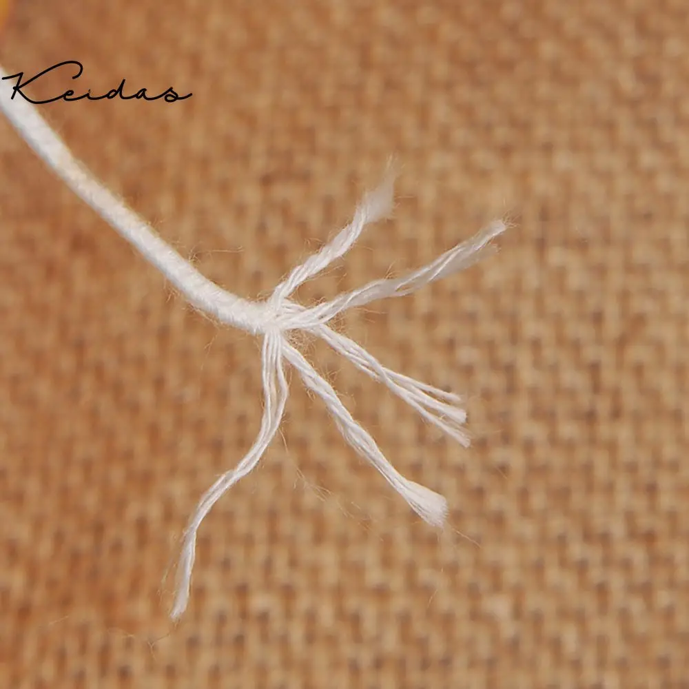 3# High Quality Smokeless Environmental Cotton Braid Candle Wick Spool for DIY Oil Lamps 189m